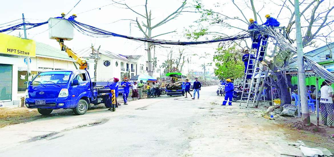 “မိုခါ” မုန်တိုင်းဒဏ်သင့်ရခိုင်ဒေသ ပြန်လည်ထူထောင်ရေးအတွက် ကြိုးပမ်းဆောင်ရွက်ချက်များ (၇) 